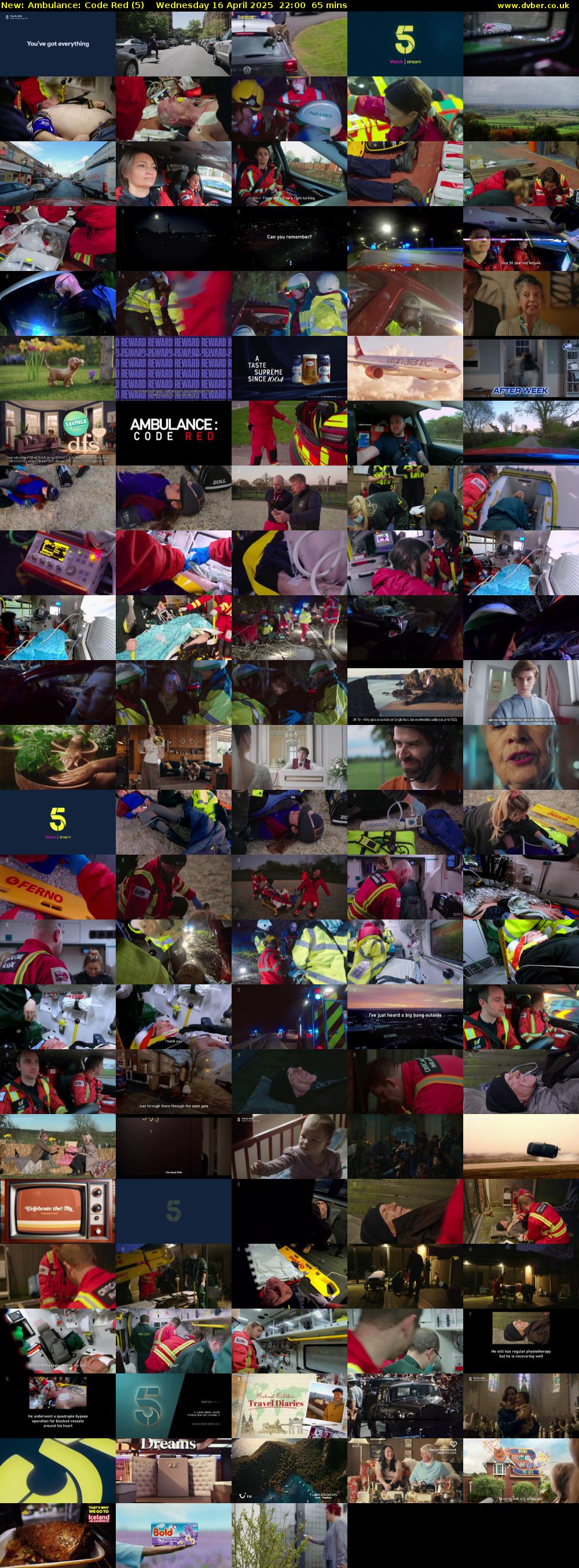 Ambulance: Code Red (5) Wednesday 16 April 2025 22:00 - 23:05
