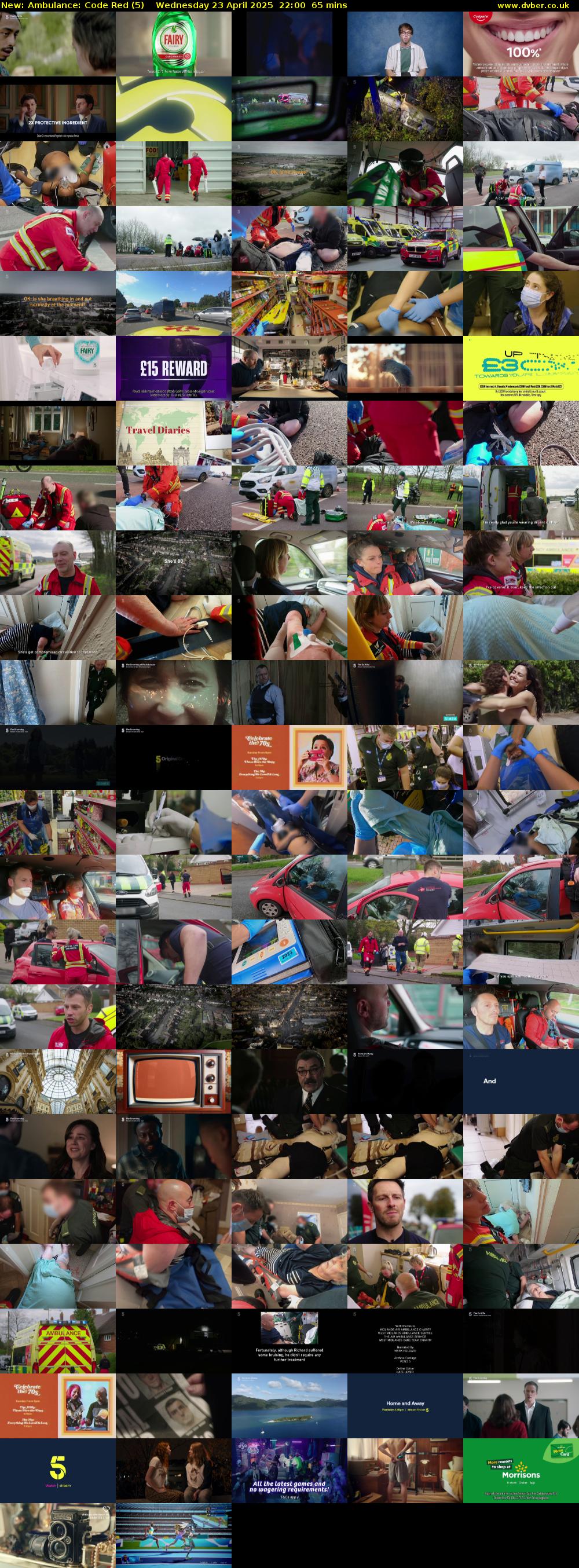 Ambulance: Code Red (5) Wednesday 23 April 2025 22:00 - 23:05