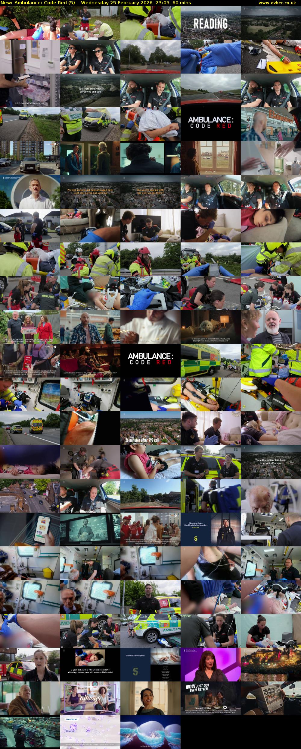 Ambulance: Code Red (5) Wednesday 25 February 2026 23:05 - 00:05