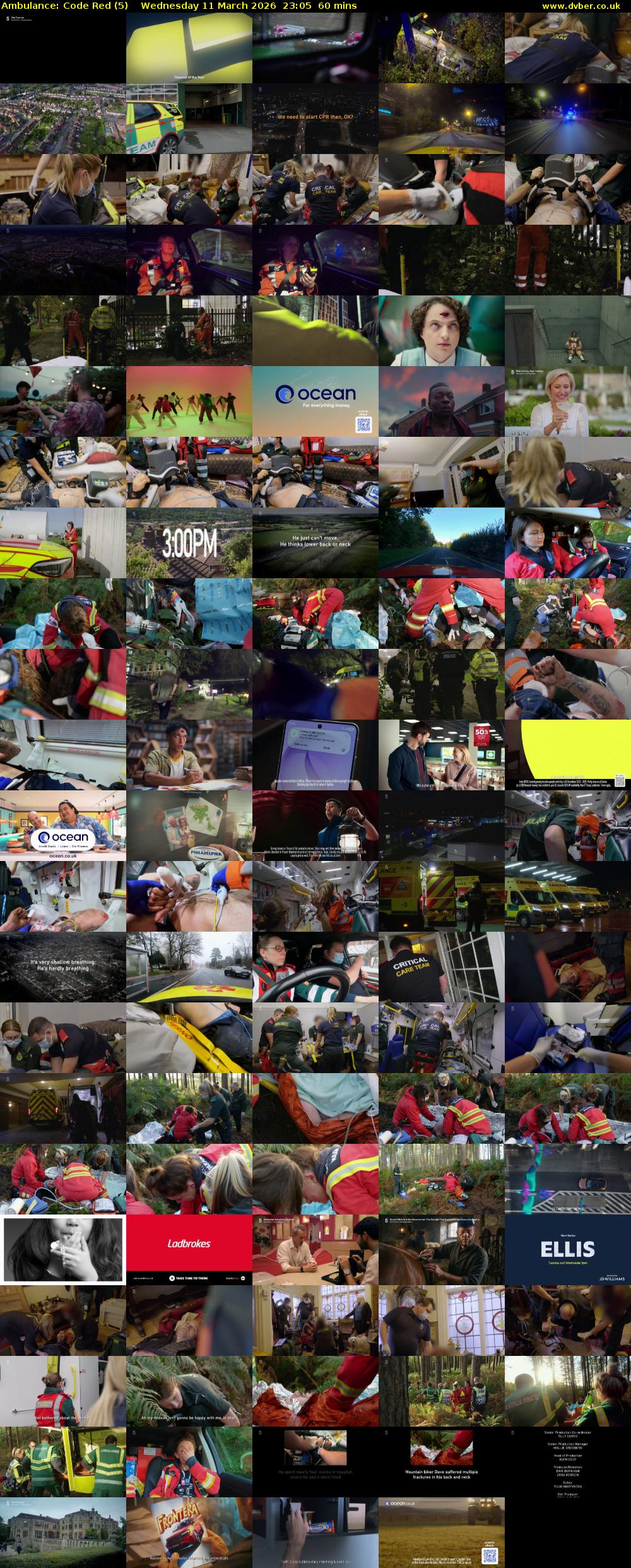 Ambulance: Code Red (5) Wednesday 11 March 2026 23:05 - 00:05