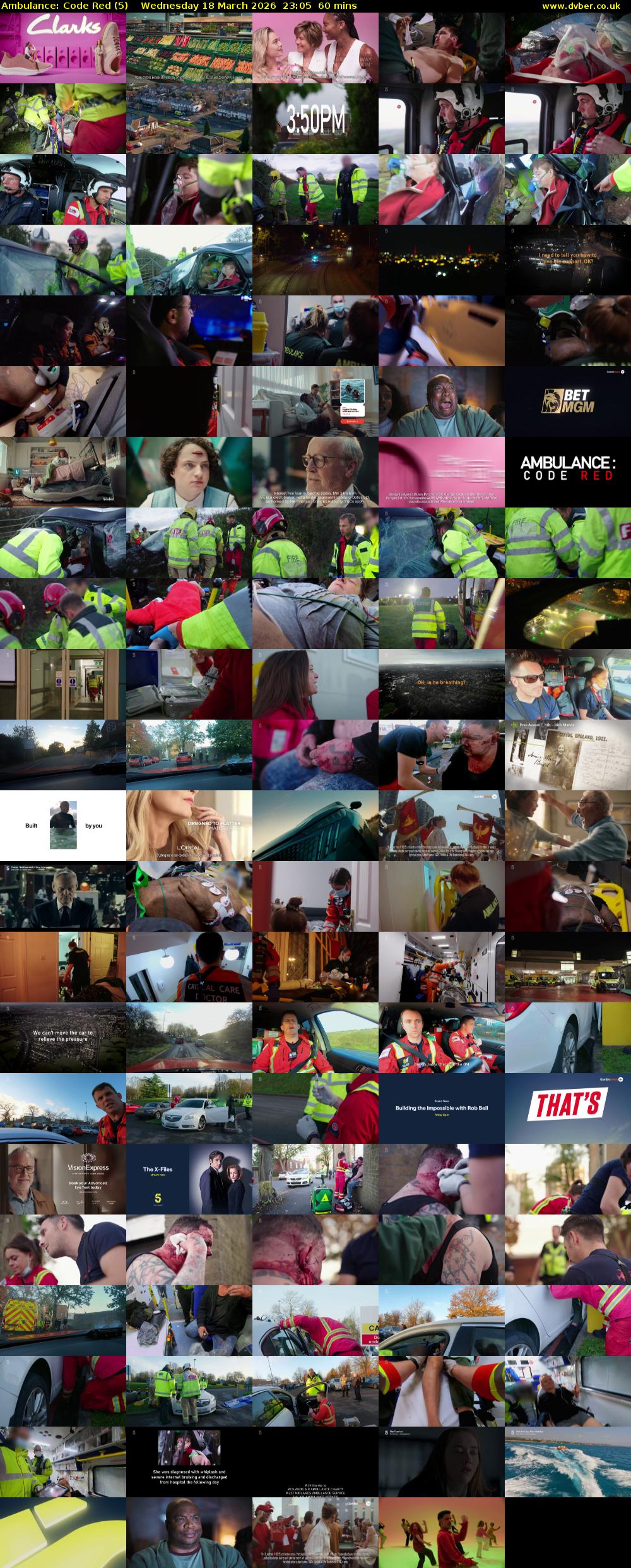 Ambulance: Code Red (5) Wednesday 18 March 2026 23:05 - 00:05