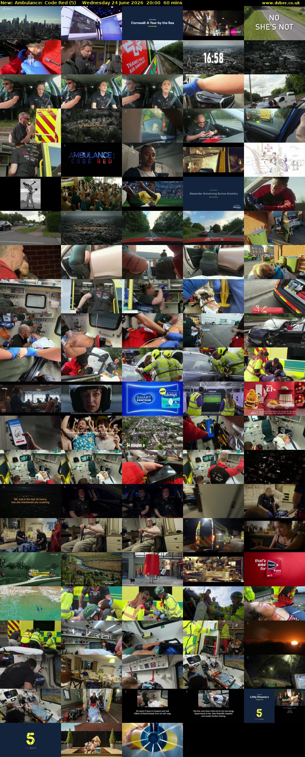 Ambulance: Code Red (5) Wednesday 24 June 2026 20:00 - 21:00