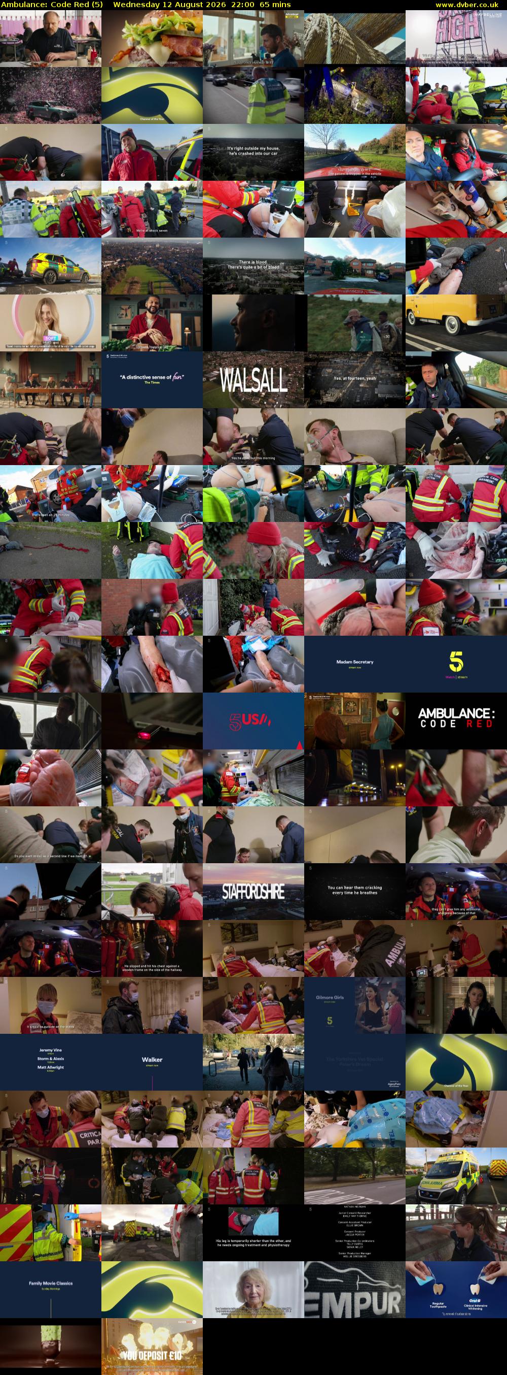Ambulance: Code Red (5) Wednesday 12 August 2026 22:00 - 23:05