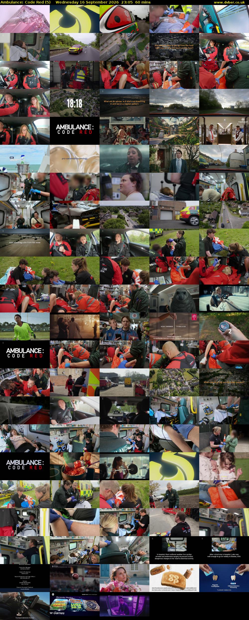Ambulance: Code Red (5) Wednesday 16 September 2026 23:05 - 00:05