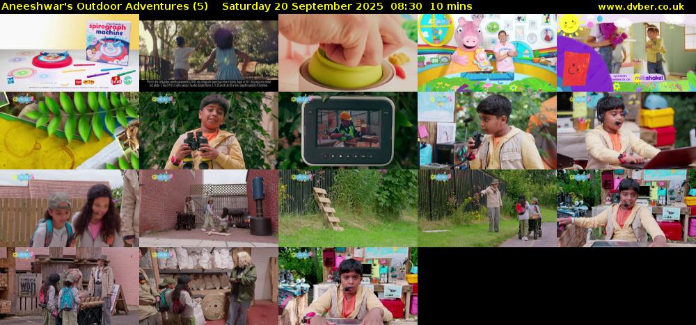 Aneeshwar's Outdoor Adventures (5) Saturday 20 September 2025 08:30 - 08:40