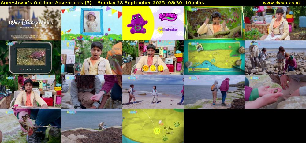 Aneeshwar's Outdoor Adventures (5) Sunday 28 September 2025 08:30 - 08:40