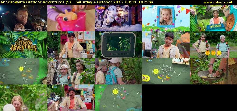 Aneeshwar's Outdoor Adventures (5) Saturday 4 October 2025 08:30 - 08:40
