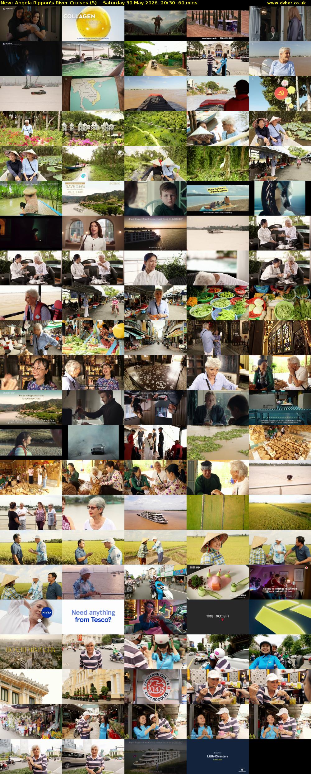 Angela Rippon's River Cruises (5) Saturday 30 May 2026 20:30 - 21:30