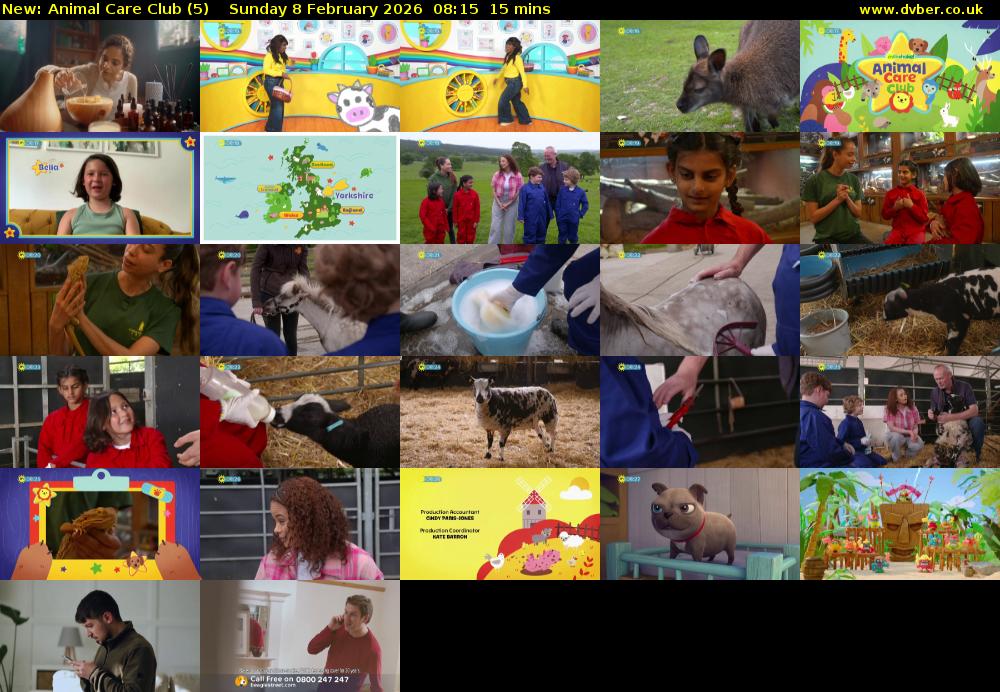 Animal Care Club (5) Sunday 8 February 2026 08:15 - 08:30