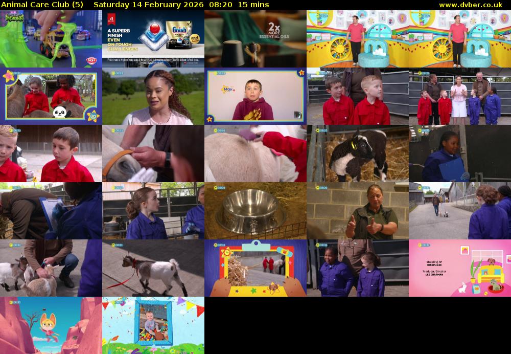 Animal Care Club (5) Saturday 14 February 2026 08:20 - 08:35