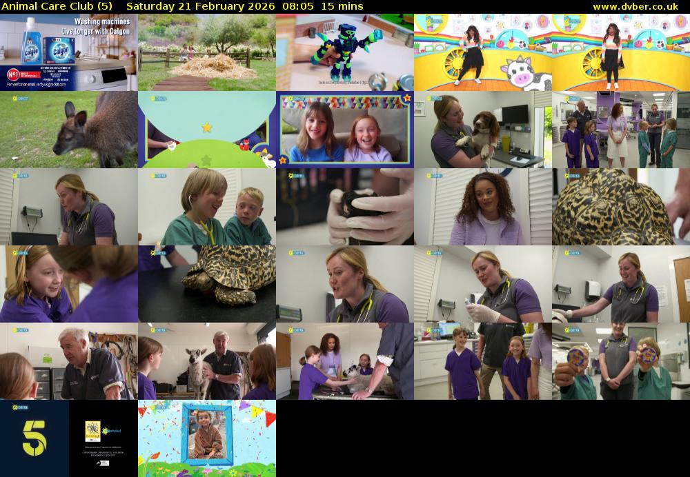 Animal Care Club (5) Saturday 21 February 2026 08:05 - 08:20