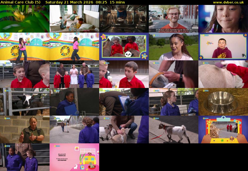 Animal Care Club (5) Saturday 21 March 2026 08:25 - 08:40