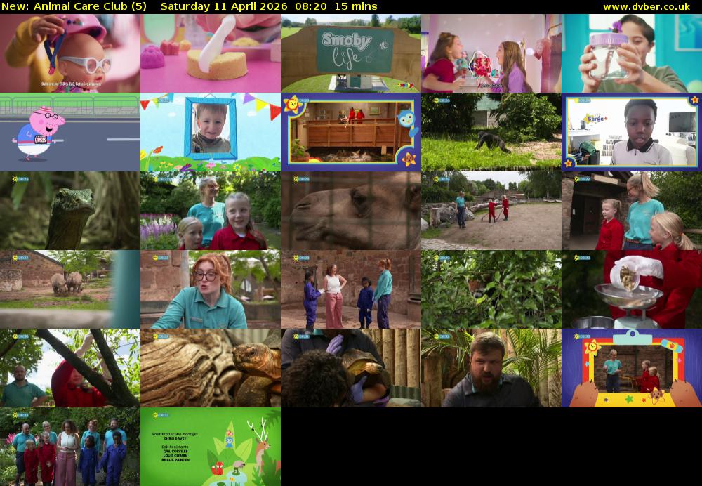 Animal Care Club (5) Saturday 11 April 2026 08:20 - 08:35