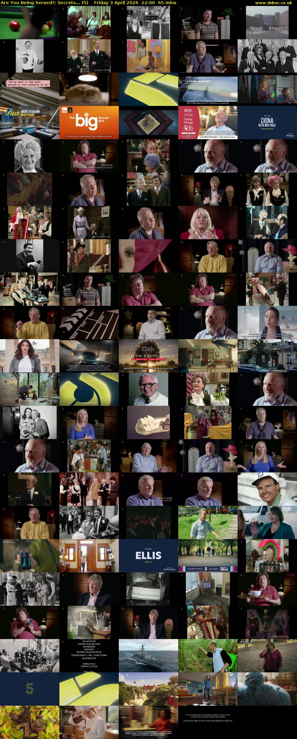 Are You Being Served?: Secrets... (5) Friday 3 April 2026 22:00 - 23:05