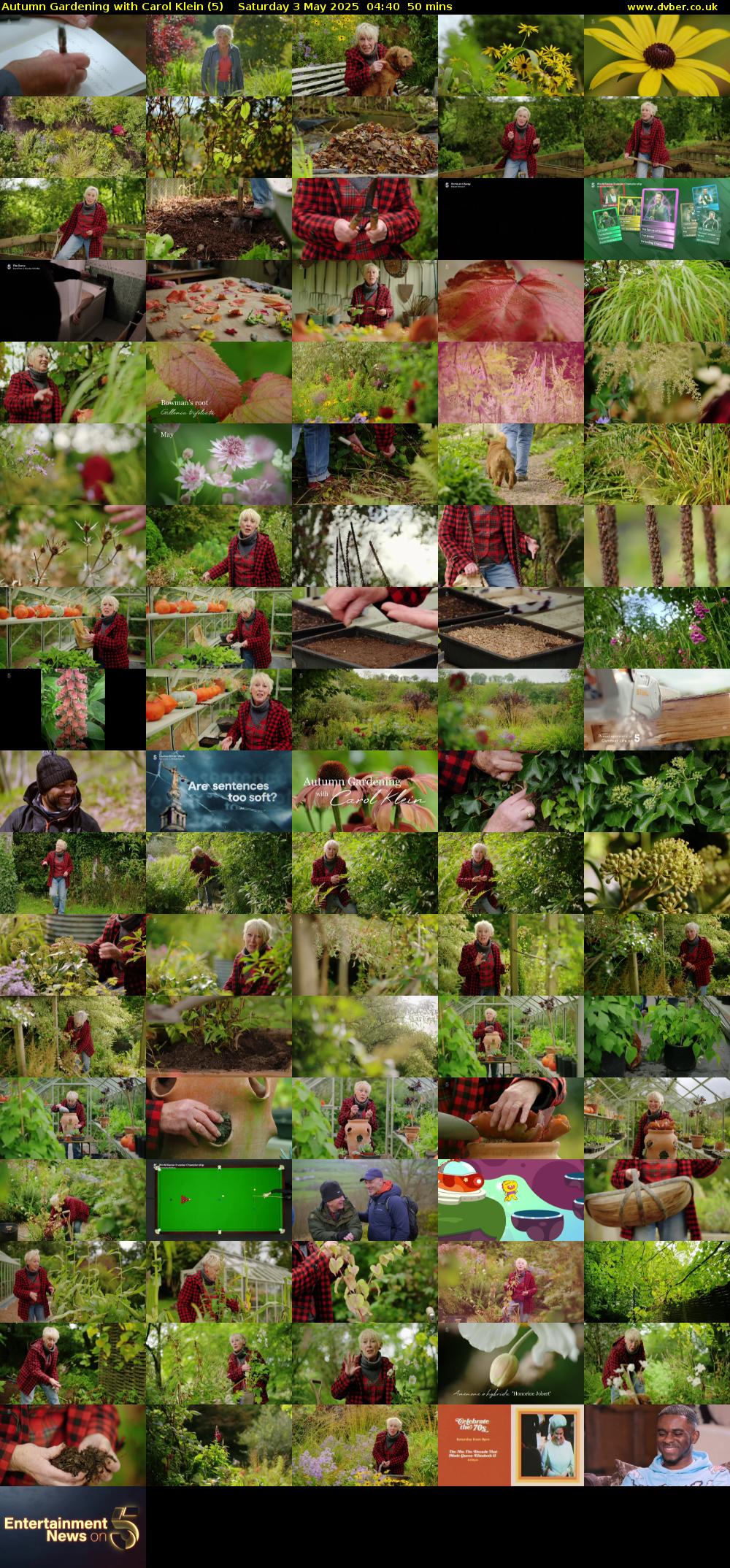 Autumn Gardening with Carol Klein (5) Saturday 3 May 2025 04:40 - 05:30