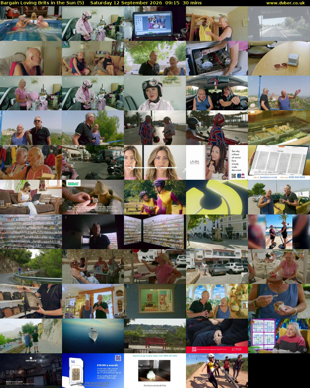 Bargain Loving Brits in the Sun (5) Saturday 12 September 2026 09:15 - 09:45