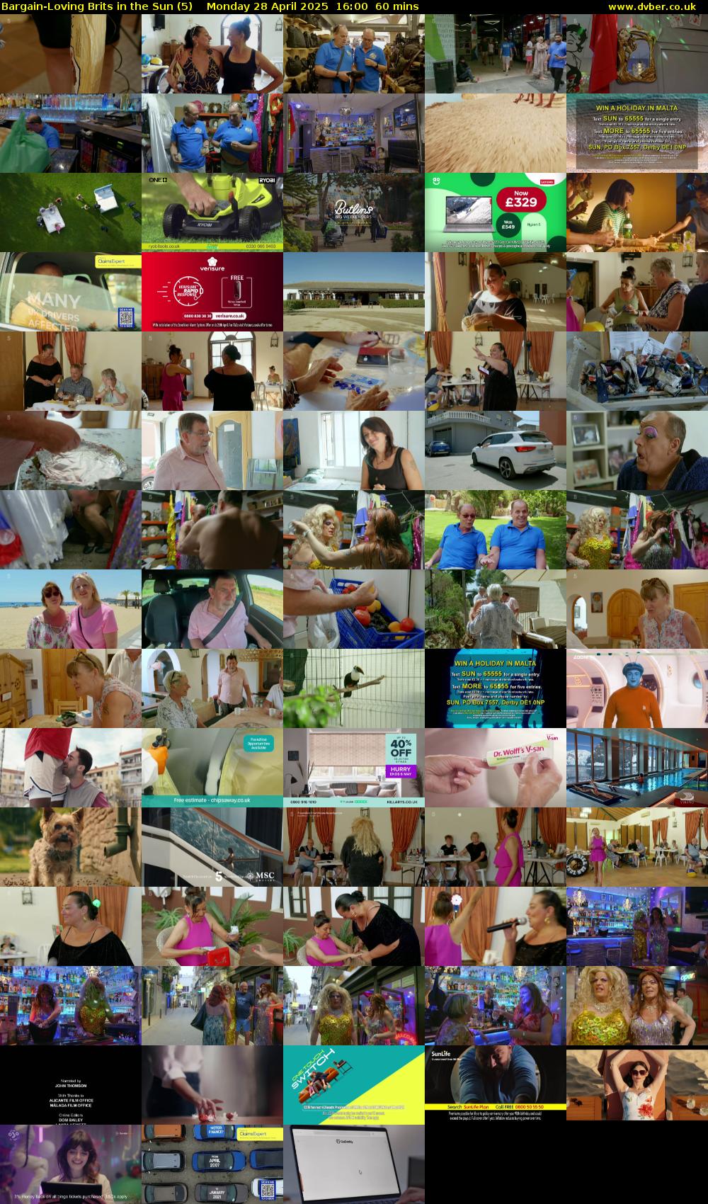 Bargain-Loving Brits in the Sun (5) Monday 28 April 2025 16:00 - 17:00