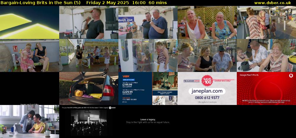 Bargain-Loving Brits in the Sun (5) Friday 2 May 2025 16:00 - 17:00