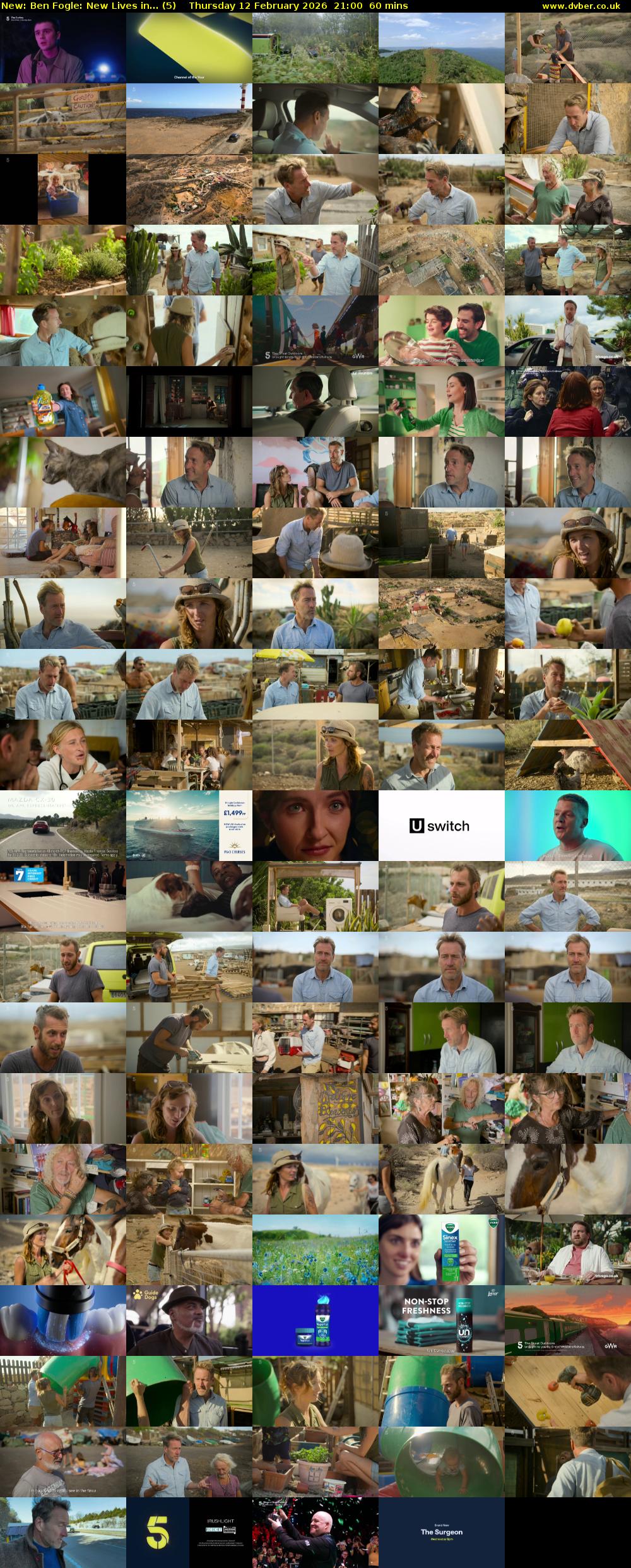 Ben Fogle: New Lives in... (5) Thursday 12 February 2026 21:00 - 22:00