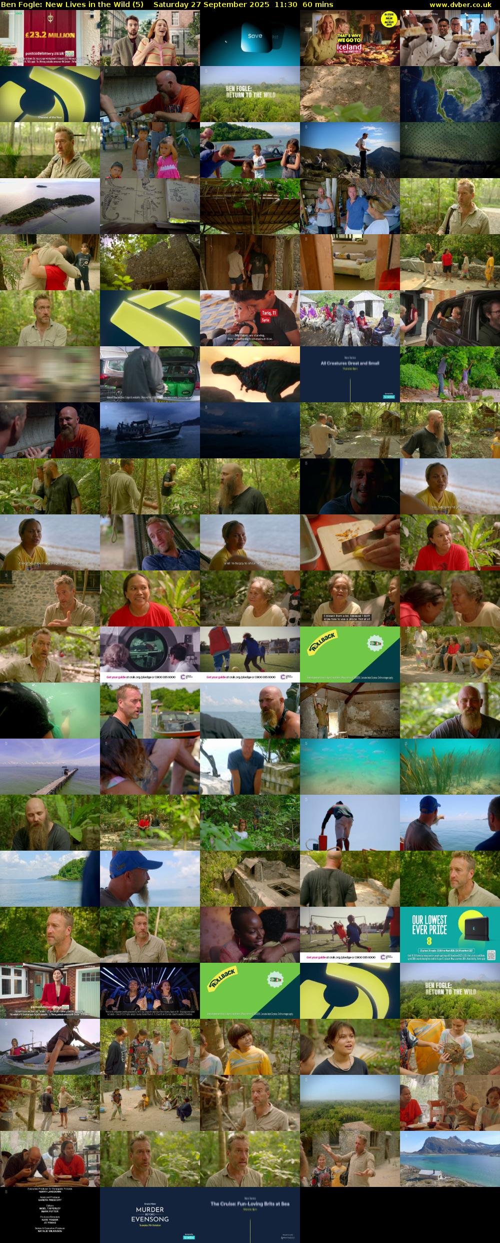 Ben Fogle: New Lives in the Wild (5) Saturday 27 September 2025 11:30 - 12:30