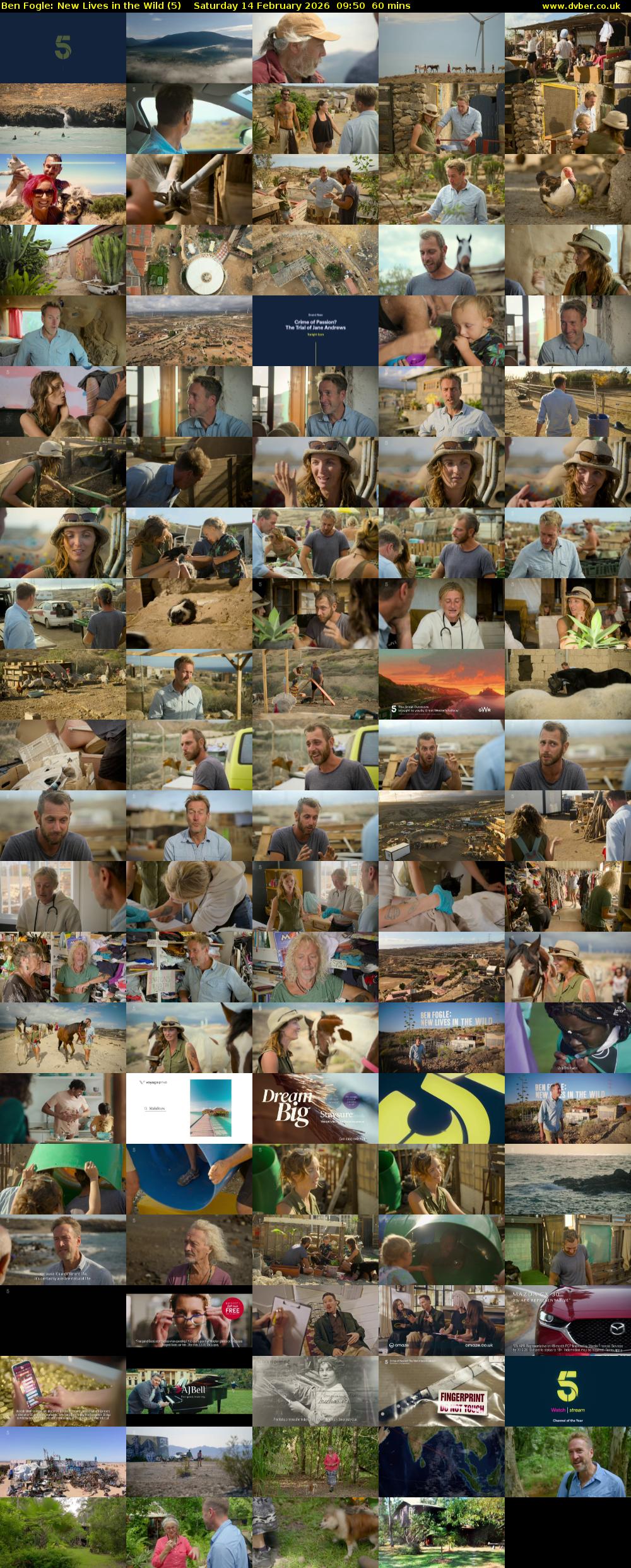 Ben Fogle: New Lives in the Wild (5) Saturday 14 February 2026 09:50 - 10:50