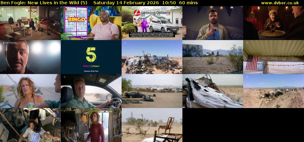 Ben Fogle: New Lives in the Wild (5) Saturday 14 February 2026 10:50 - 11:50