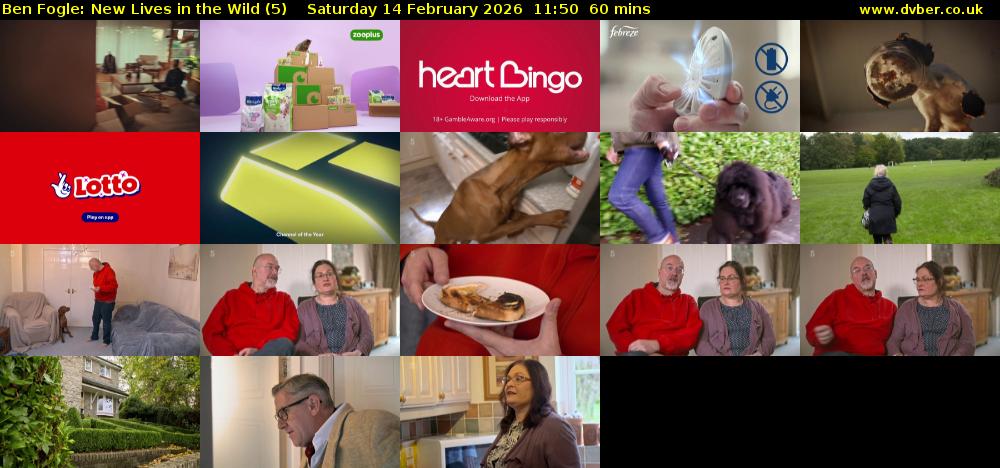 Ben Fogle: New Lives in the Wild (5) Saturday 14 February 2026 11:50 - 12:50