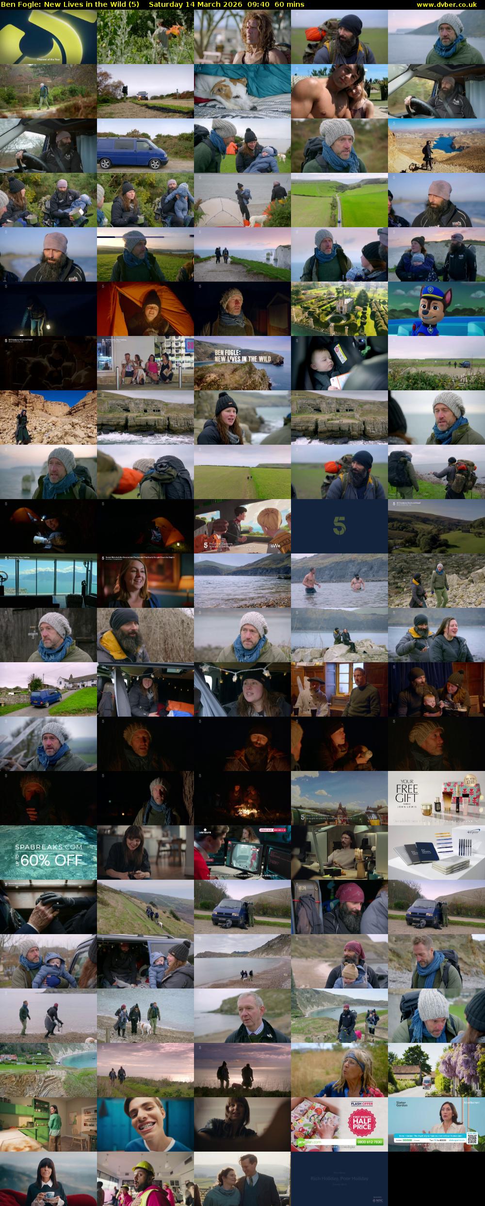 Ben Fogle: New Lives in the Wild (5) Saturday 14 March 2026 09:40 - 10:40