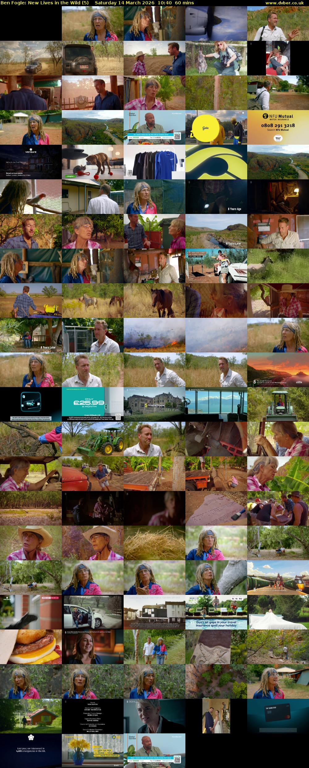 Ben Fogle: New Lives in the Wild (5) Saturday 14 March 2026 10:40 - 11:40