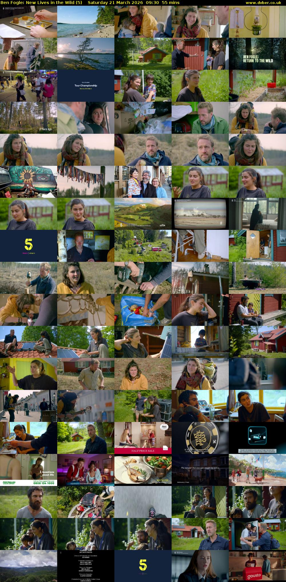 Ben Fogle: New Lives in the Wild (5) Saturday 21 March 2026 09:30 - 10:25