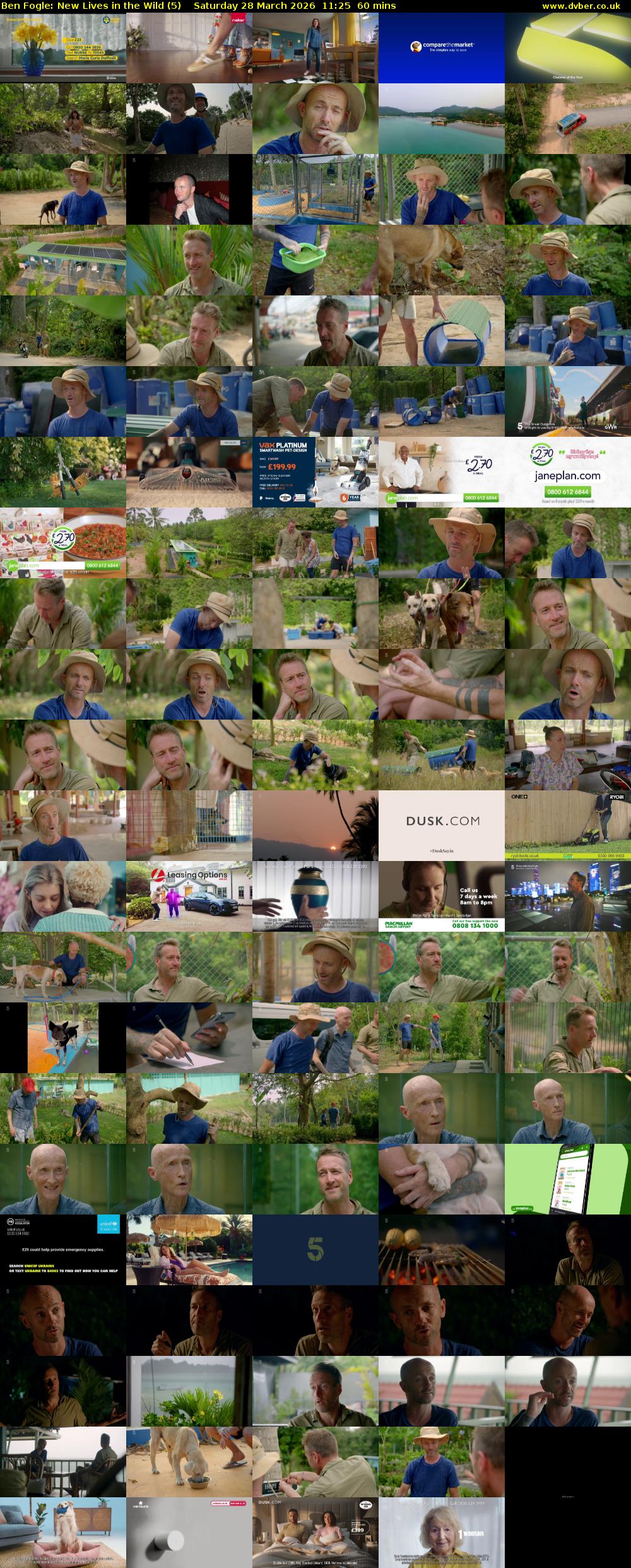 Ben Fogle: New Lives in the Wild (5) Saturday 28 March 2026 11:25 - 12:25