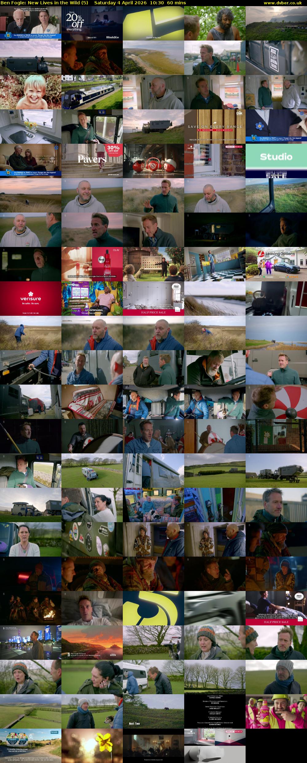 Ben Fogle: New Lives in the Wild (5) Saturday 4 April 2026 10:30 - 11:30