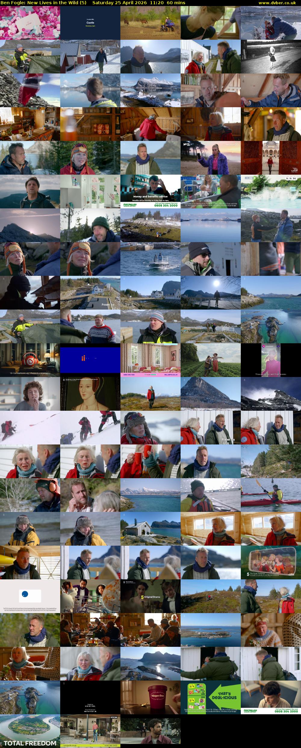Ben Fogle: New Lives in the Wild (5) Saturday 25 April 2026 11:20 - 12:20