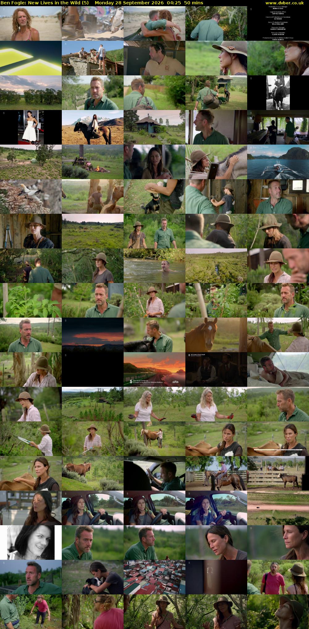 Ben Fogle: New Lives in the Wild (5) Monday 28 September 2026 04:25 - 05:15