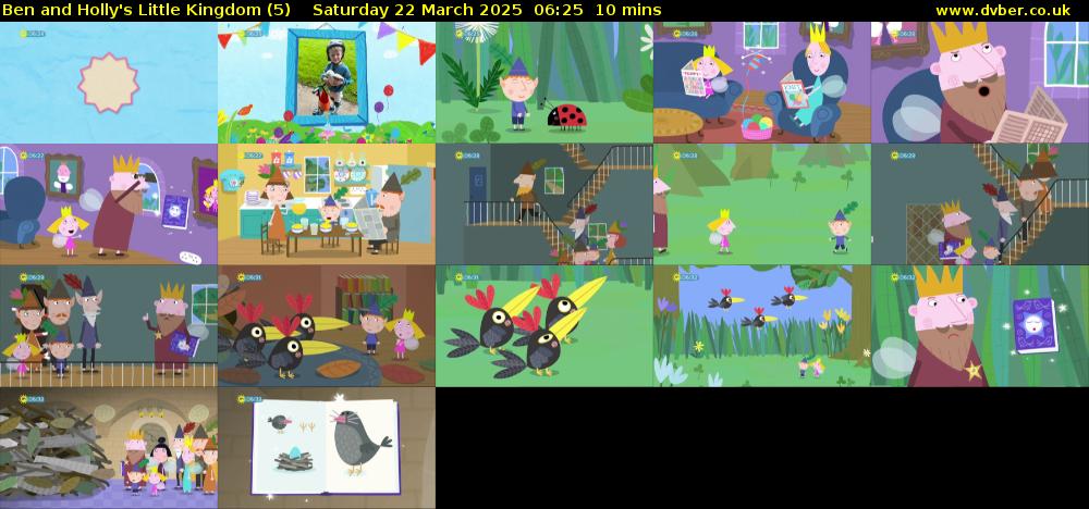 Ben and Holly's Little Kingdom (5) Saturday 22 March 2025 06:25 - 06:35