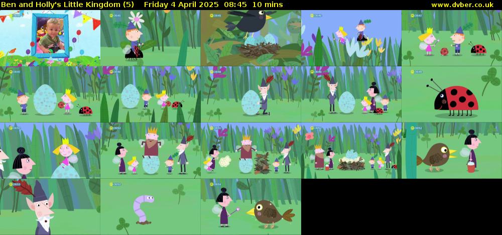 Ben and Holly's Little Kingdom (5) Friday 4 April 2025 08:45 - 08:55