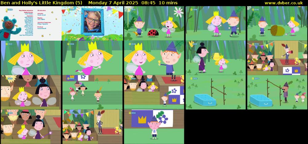 Ben and Holly's Little Kingdom (5) Monday 7 April 2025 08:45 - 08:55