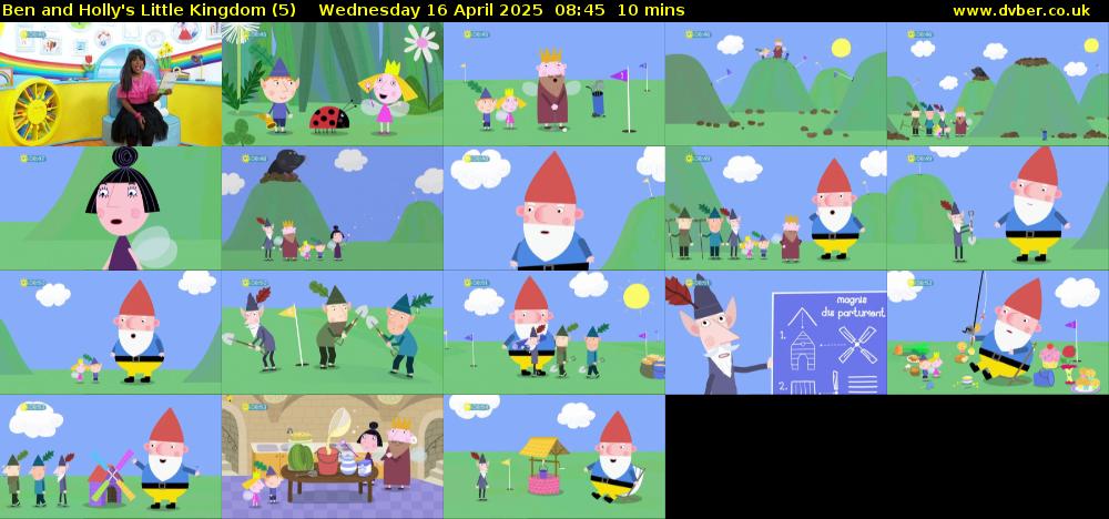 Ben and Holly's Little Kingdom (5) Wednesday 16 April 2025 08:45 - 08:55