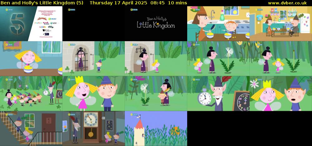 Ben and Holly's Little Kingdom (5) Thursday 17 April 2025 08:45 - 08:55