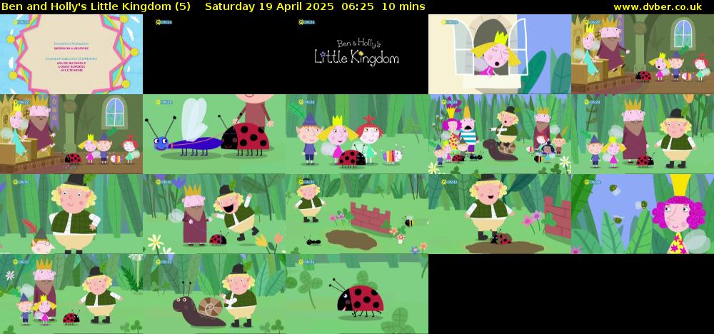 Ben and Holly's Little Kingdom (5) Saturday 19 April 2025 06:25 - 06:35