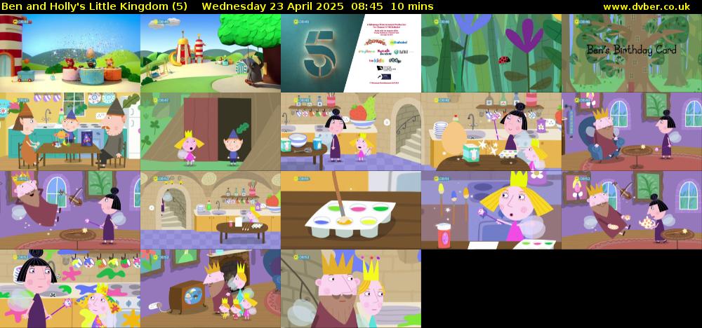 Ben and Holly's Little Kingdom (5) Wednesday 23 April 2025 08:45 - 08:55