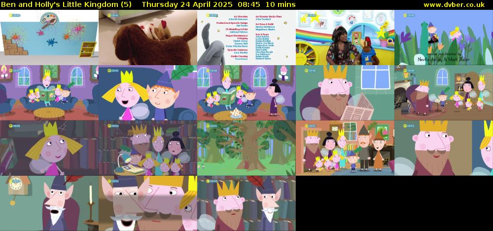 Ben and Holly's Little Kingdom (5) Thursday 24 April 2025 08:45 - 08:55