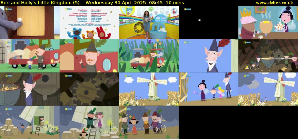 Ben and Holly's Little Kingdom (5) Wednesday 30 April 2025 08:45 - 08:55