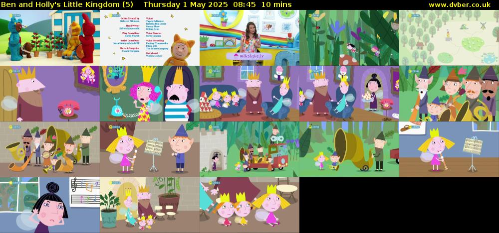 Ben and Holly's Little Kingdom (5) Thursday 1 May 2025 08:45 - 08:55