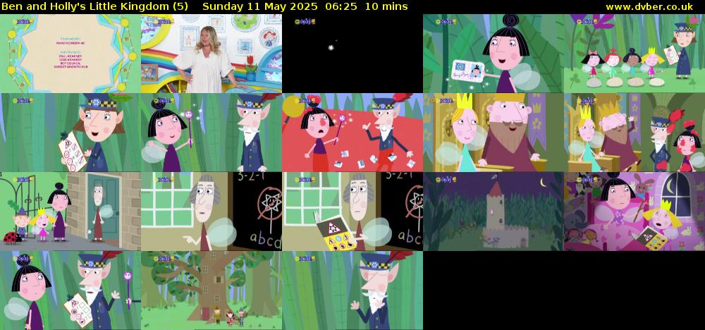 Ben and Holly's Little Kingdom (5) Sunday 11 May 2025 06:25 - 06:35