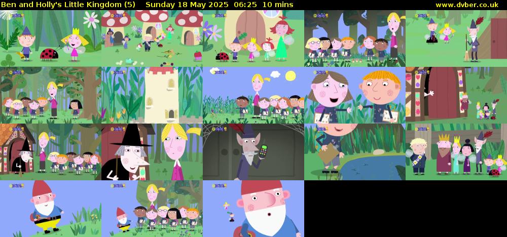 Ben and Holly's Little Kingdom (5) Sunday 18 May 2025 06:25 - 06:35