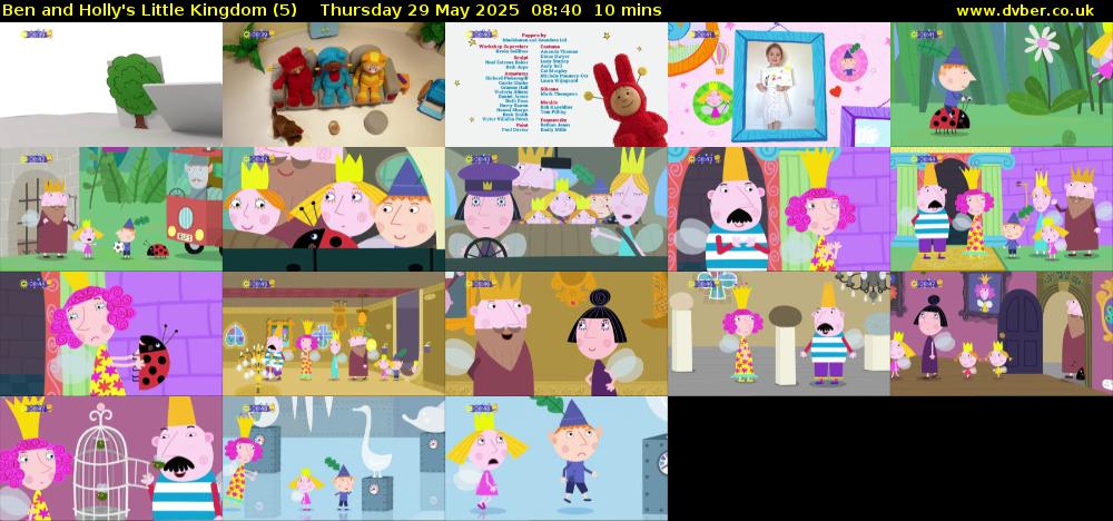 Ben and Holly's Little Kingdom (5) Thursday 29 May 2025 08:40 - 08:50