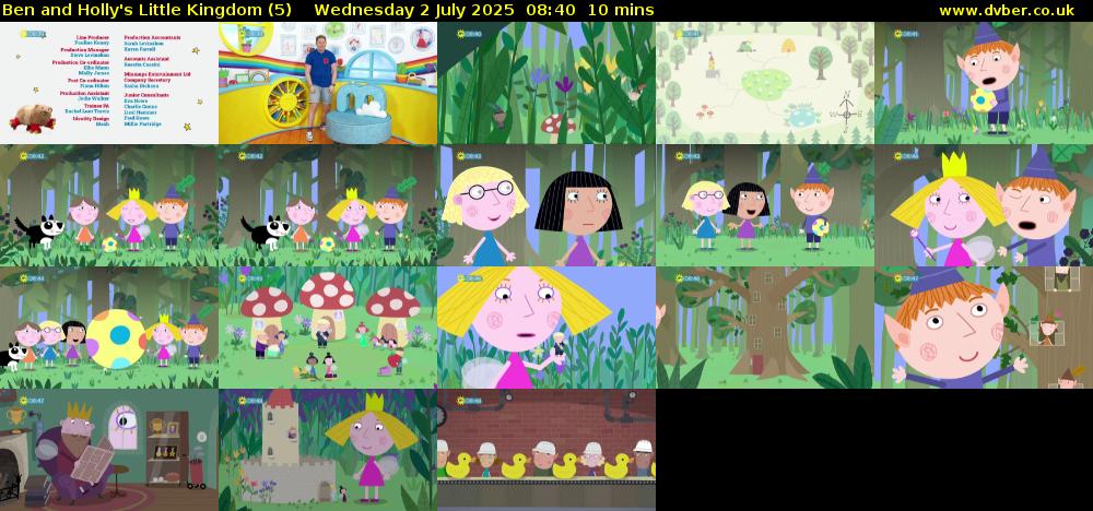 Ben and Holly's Little Kingdom (5) Wednesday 2 July 2025 08:40 - 08:50