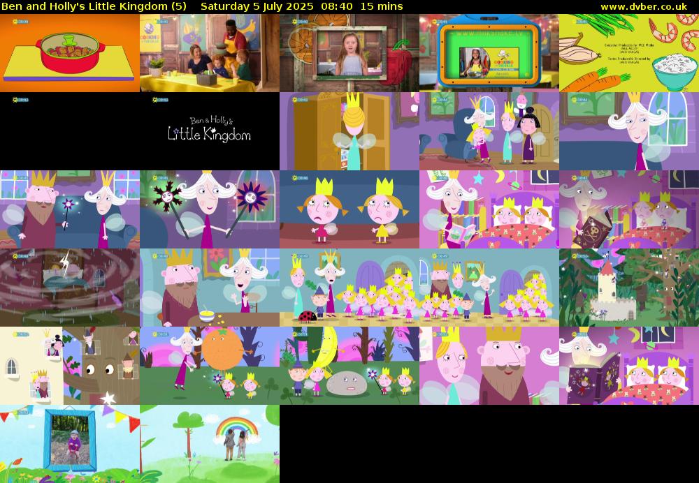 Ben and Holly's Little Kingdom (5) Saturday 5 July 2025 08:40 - 08:55