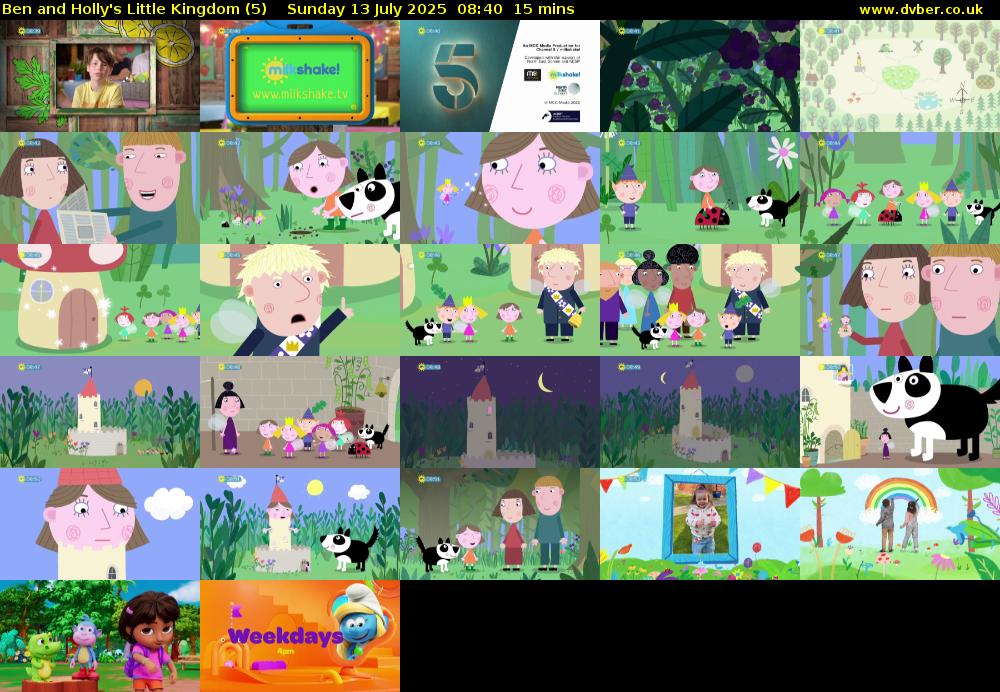 Ben and Holly's Little Kingdom (5) Sunday 13 July 2025 08:40 - 08:55